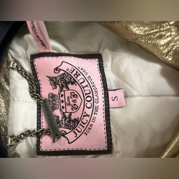 Juicy Couture Leather Gold Jacket - Picture 6 of 6
